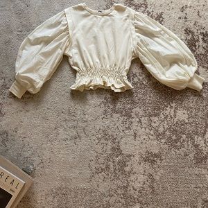 ZARA Balloon Sleeves Top